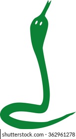 Simple green snake