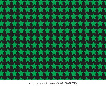 Diseño de patrón de estrella verde simple 