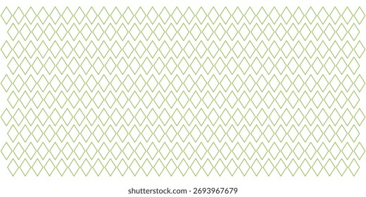 Simple green textile grid particles. Diamond shape abstract design. Isolated diamond shapes graphical background. Green diamond shape geometric pattern. EPS 10. 