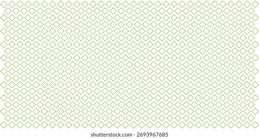Partículas simples de rede têxtil verde. Forma de diamante design abstrato. Plano de fundo gráfico de formas de losango isoladas. Padrão geométrico de forma de losango verde. EPS 10. 