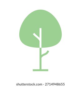 elemento de design simples ícone verde árvore