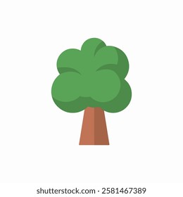 Simple green tree illustration Vector