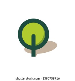 Simple Green Tree Plant Nature Ecology Symbol