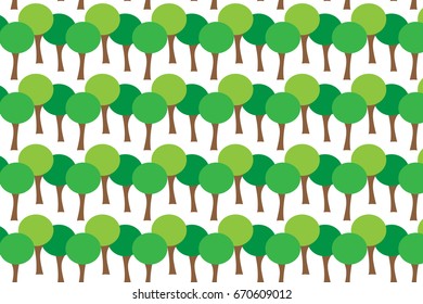 Simple green trees pattern