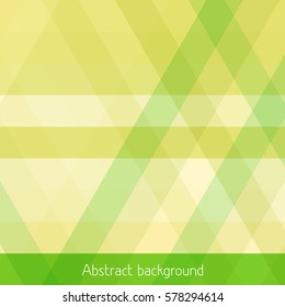 Simple greenery and yellow striped geometric pattern with diagonal and horizontal stripes. Vector graphic background