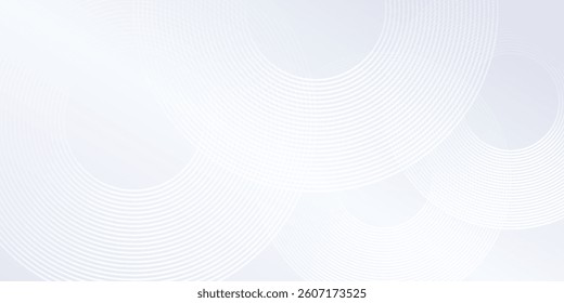 Simple grey background with dynamic circle design abstract