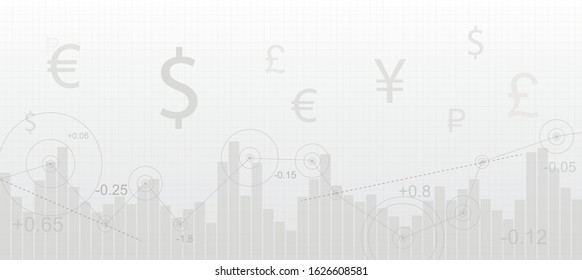 simple grey economic currency chart background