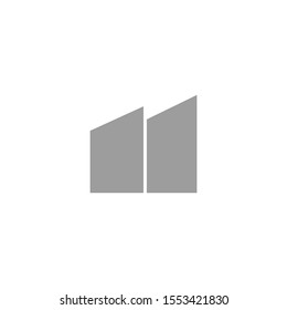 Simple Grey Growth Graphic Report finance Icon Symbol