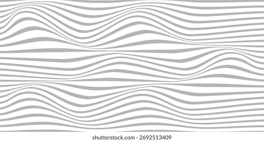 padrão de onda de linha horizontal cinza simples para plano de fundo de cartaz de banner.