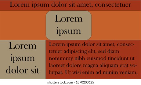 A simple grid copy space layout design.