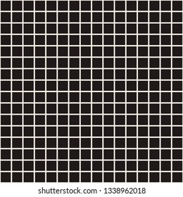 Simple grid of intersecting lines. Abstract seamless patterns with squares. Vector black square checkered background or texture. Cloth design, wallpaper.