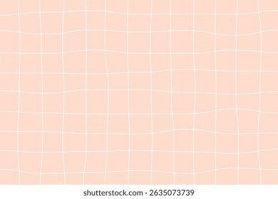 simple grid line paper background in hand drawn style vector
