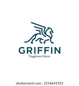 Vector sencillo con el logo de Griffin. Logo Plantillas