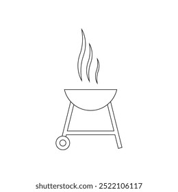 simple grill icon illustration design