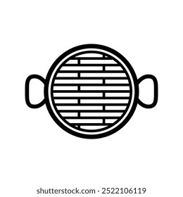 einfaches Grill Symbol Illustration Design