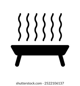 simple grill icon illustration design