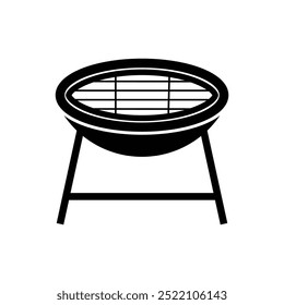 simple grill icon illustration design