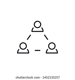 Simple group line icon. Stroke pictogram. Vector illustration isolated on a white background. Premium quality symbols. Vector sign for mobile app and web sites.