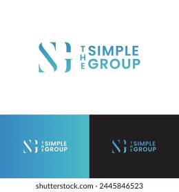 The Simple Group logo design. New Adobe Illustrator Group logo design.