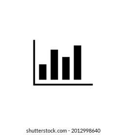 simple, crecimiento, análisis, negro, línea, icono, estadística, gráfico, concepto, plano, estilo, aislado, símbolo, blanco, usado, ilustración, mínimo, logotipo, móvil, aplicación, emblema, diseño, web, sitio, ui, ux, vect