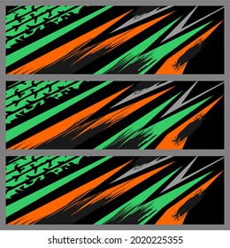 simple grunge car decal vector design