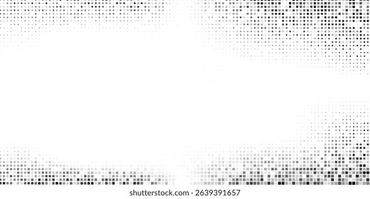 Simple grunge dotted halftone gradient texture. Vanishing polka dot background simple abstract