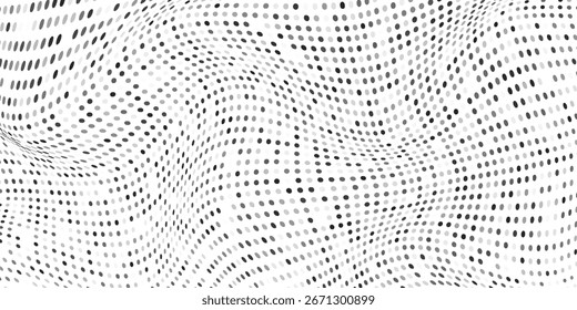 Simple grunge dotted halftone gradient texture. Vanishing polka dot background vector abstract art modern simple vector