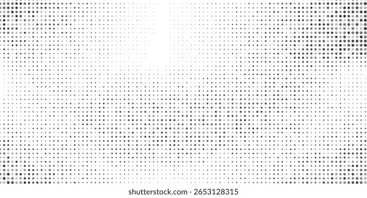 Simple grunge halftone gradient background. Faded grit noise texture. White and black sand wallpaper vector abstract Vector illustration