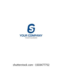 Simple GS Logo Design Vector