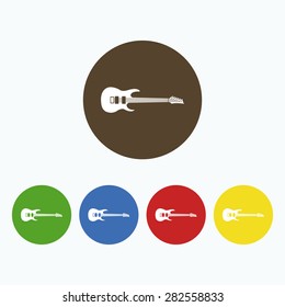 Simple guitar icon.