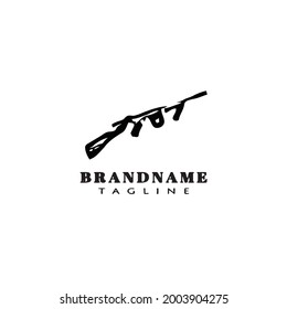 diseño de pistola simple icono de la plantilla del logotipo