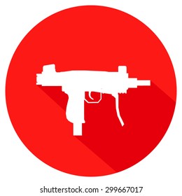 simple gun icon. vector illustration 2