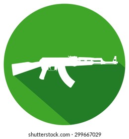 simple gun icon. vector illustration 4