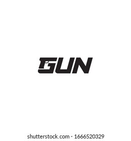 Simple Gun Logo / Wordmark Design