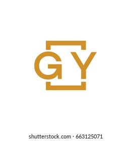 Simple GY initial Logo designs template vector illustration