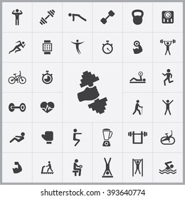 Simple Gym Icons Set. Universal Gym Icons To Use For Web And Mobile UI, Set Of Basic UI Gym Elements