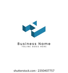 Simple H Letter logo in 3d design. Creative vector illustration Alphabet H with typographic shape