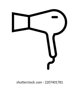 Simple Hair Dryer Icon. Blow Dryer Icon. Vector.