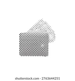Simple Halftone Dotted Wallet with Cash Icon for Financial Design