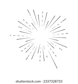 simple Halftone effect Sunburst line Vector design. explosion, starburst, star, halftone background, sunburst effect, sunburst pattern, sunburst texture.
