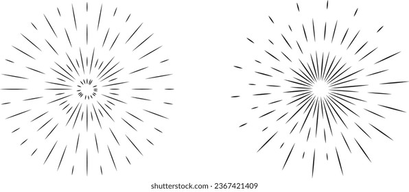 simple Halftone effect Sunburst line Vector design. explosion, starburst, star, halftone background, sunburst effect, sunburst pattern, sunburst texture.
