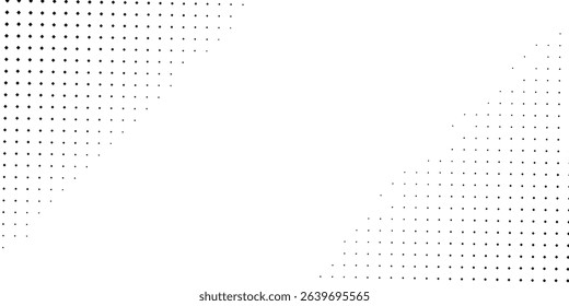 Simple halftone gradient texture. Vanishing polka dot background. Repeating dots gradation pattern art modern simple