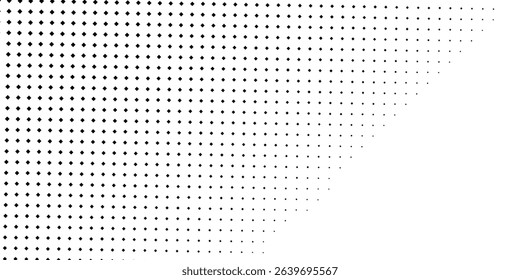 Simple halftone gradient texture. Vanishing polka dot background. Repeating dots gradation pattern art modern