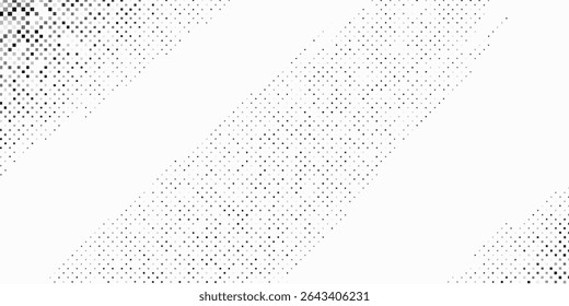 Simple halftone gradient texture. Vanishing polka dot modern