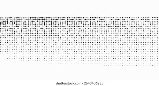 Simple halftone gradient texture. Vanishing polka dot modern abstract