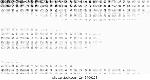 Simple halftone gradient texture. Vanishing polka dot modern abstract art