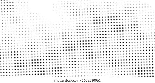 Simple halftone gradient texture. Vanishing polka dot background. Repeating dots gradation abstract