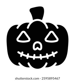 Simple Halloween glyph icon. The icon can be used for websites, print templates, presentation templates, illustrations, etc	