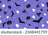 halloween pattern purple