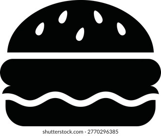 Simple hamburger icon vector graphic